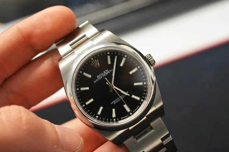 rolex oyster perpetual black