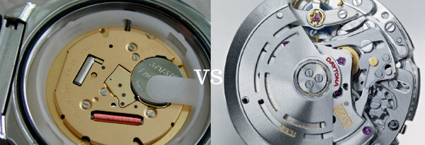 Differenze tra meccanismo orologio al quarzo o orologio automatico