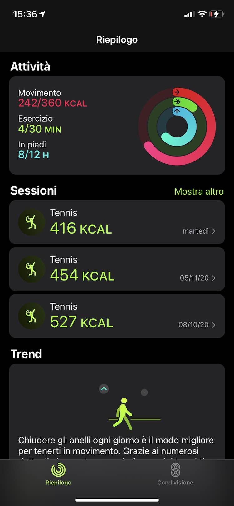 fitness tracking in Apple Watch