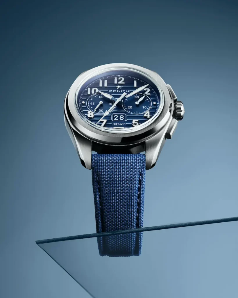 Zenith Pilot Big Date Flyback Blue Boutique Editions